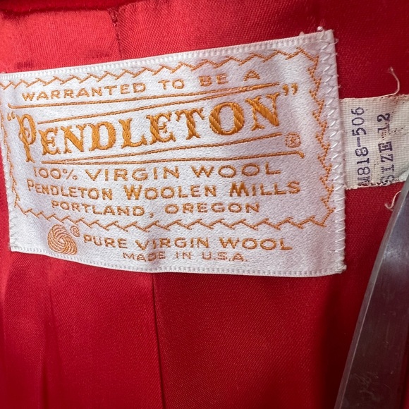 Pendleton Vintage Virgin Wool Coat - Picture 4 of 5